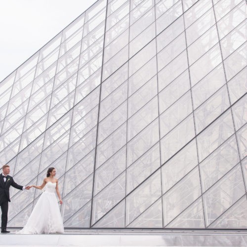 Wedding photoshoot at the Louvre Julien LB Photography