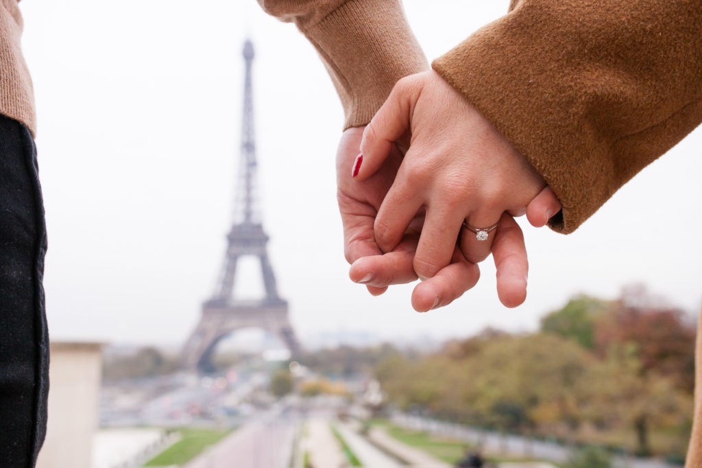 Surprise proposal in Paris Photographer at the Eiffel tower.