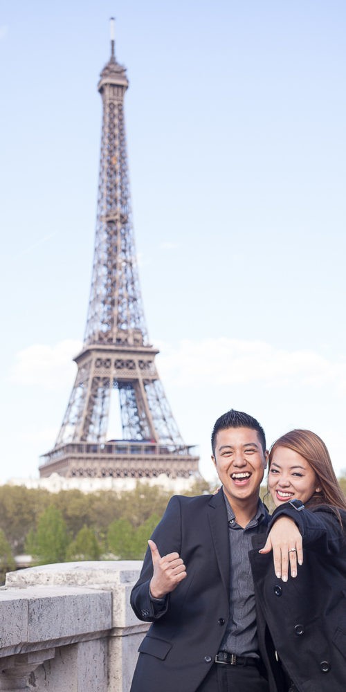 Paris Surprise proposal photographer at the Eiffel tower.
