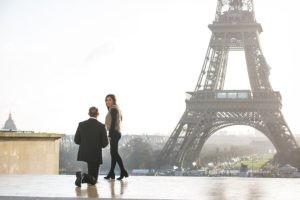 Paris Surprise proposal photographer at the Eiffel tower.