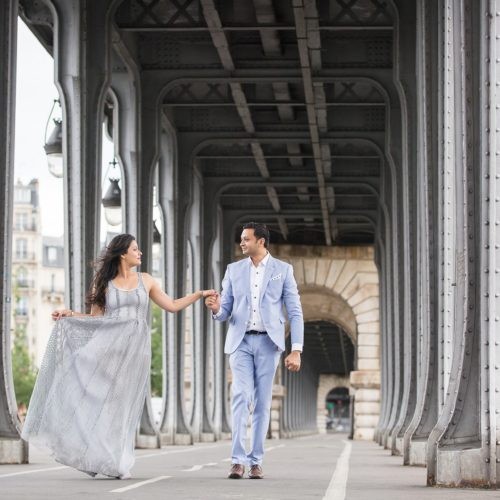 Honeymoon engagement photoshoot in Paris Julien LB Paris Photographer